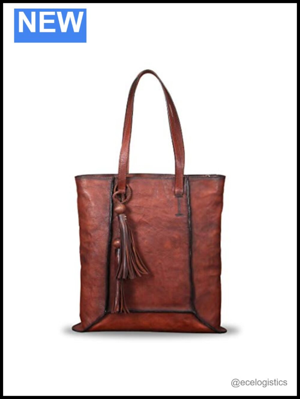 Genuine Leather Large Satchel Shoulder Bag Tote Handbag
